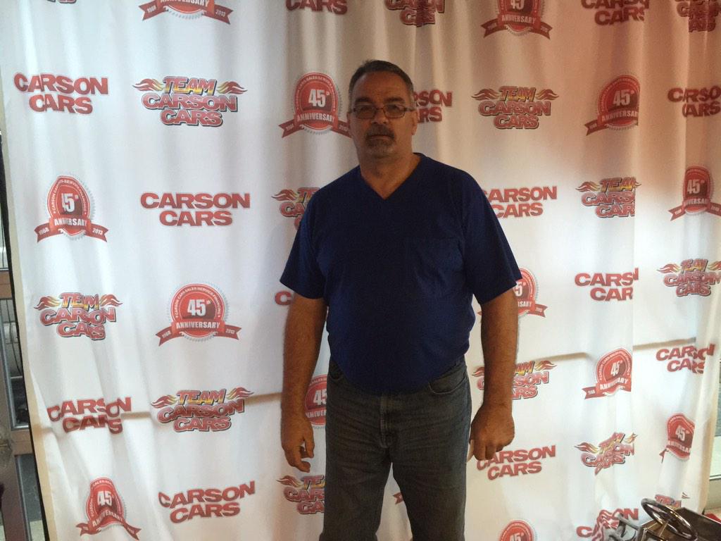 1800Project's tweet image. Say Hello to Steven Snow. He is a Happy Carson Cars customer! #Project1800