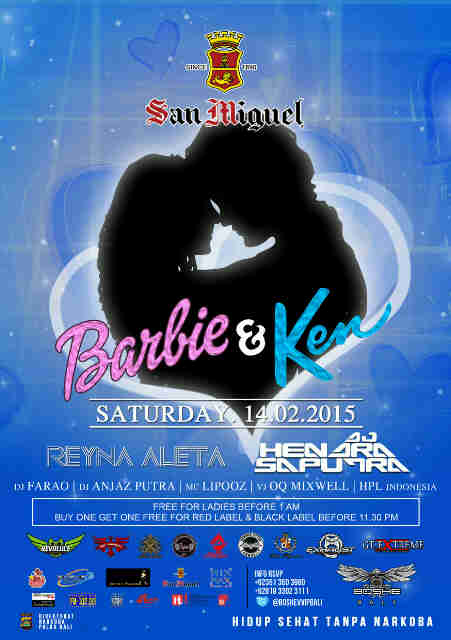 TONITE!!“BARBIE &amp; KEN” <a href="/BOSHEVVIPbali/">BOSHE BALI</a> With DJ <a href="/djhendrasaputra/">DJ HENDRA SAPUTRA</a> &amp;DJ REYNA ALETA Let's Join Us Free Entry GL by:HDJbali