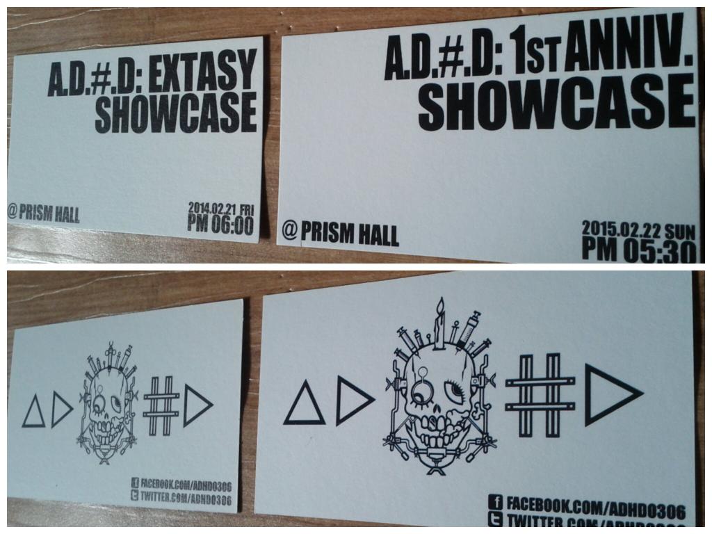 ADHD0306's tweet photo. A.D.#.D SHOWCASE : 1st ANNIVERSARY 공연의 2차 예매가 6일 뒤에 종료됩니다.

작년 2월 21일 프리즘홀에서 진행된 쇼케이스의 티켓을 가져오시는 분들께는 1주년 기념팔찌를 드립니다. http://t.co/rtoi6ltjZu