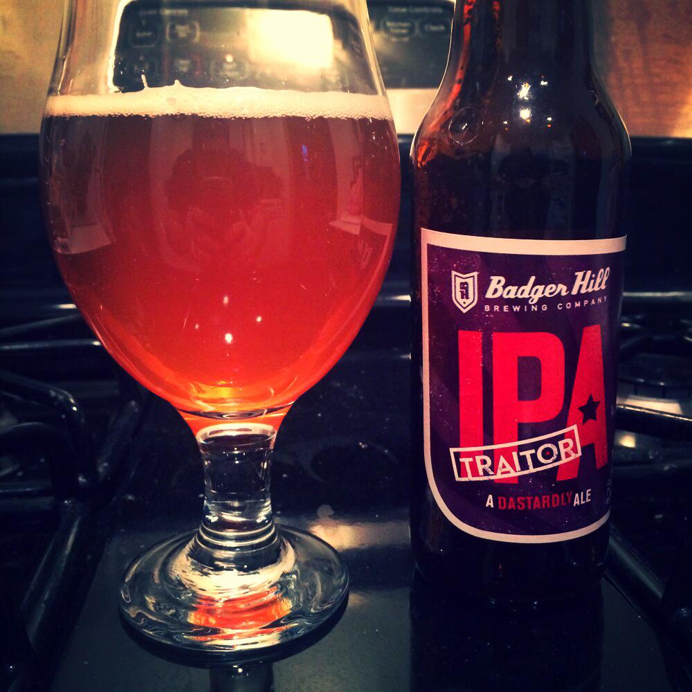 BPlohocky's tweet photo. #TraitorIPA @BadgerHillBeer @_CraftBeer @JacobGrimes @Airng619 @gotbeeropener @jennifercassada @zappafaye #ShakopeeMN http://t.co/AXfCrNo6bW