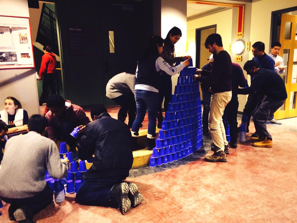 CareerCourtney's tweet photo. @MLHacks towers are going up. Must be past midnight... #idhack @IDHack2015 #mlhacks #12hourstogo #hackforgood http://t.co/w5esDsQOgL