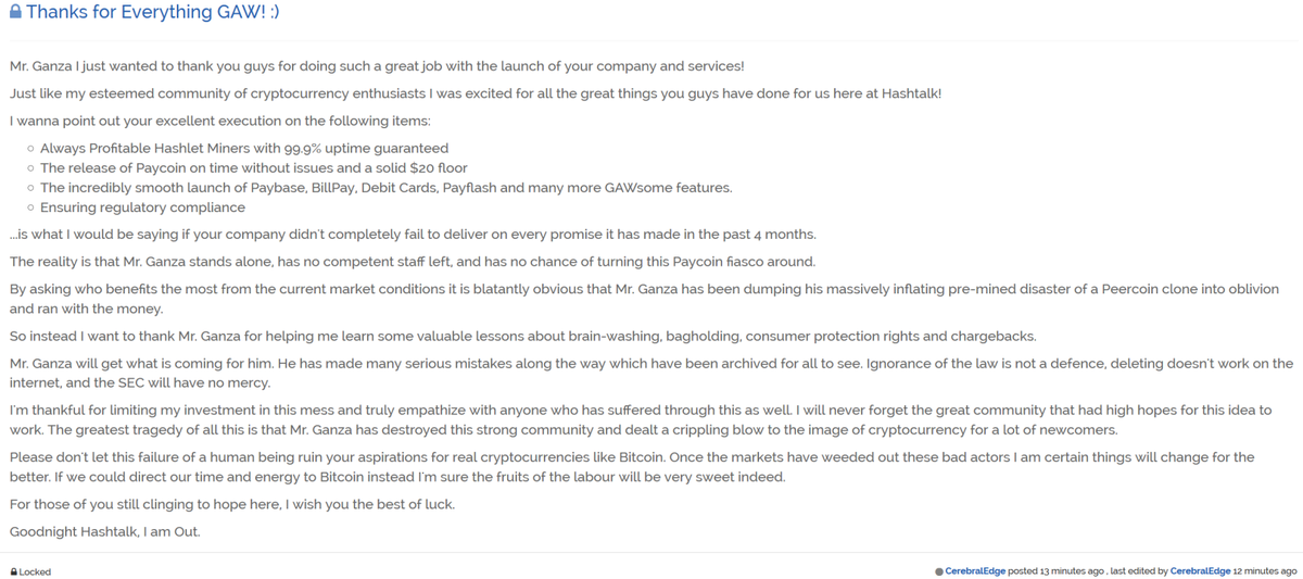 _DiCE1904's tweet photo. This post keeps getting deleted from the #paycoin #xpy thread on hashtalk. 
@gawceo , the censorship is real

#lulz http://t.co/sWI73Rh1cc