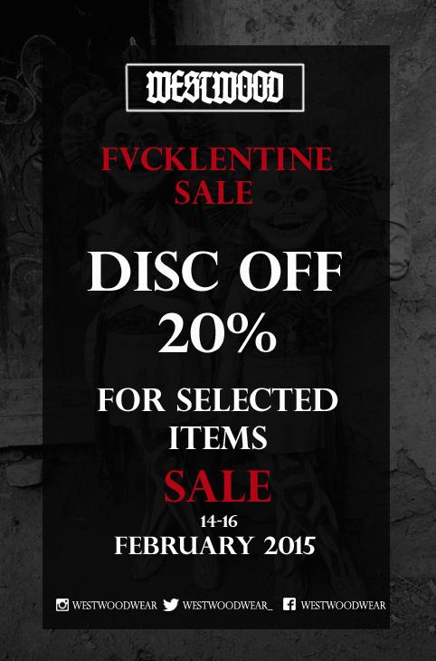 FVCKLENTINE SALE!
Discount off 20%  For selected item!