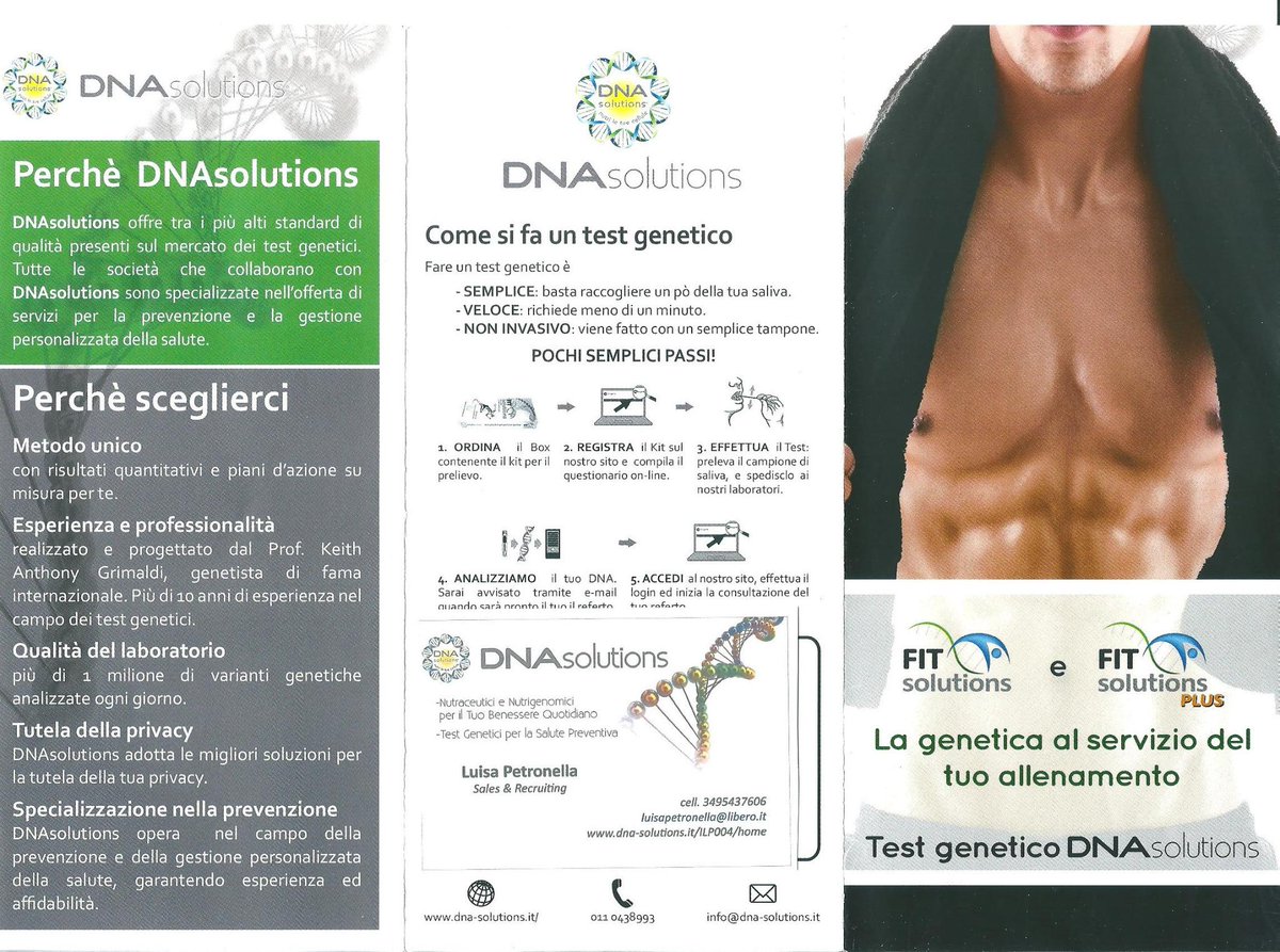 luisapetronella's tweet photo. @RomaPalestre Ottimizza il tuo allenamento con un test genetico! Analizza 46varianti genetiche
http://t.co/oFGKzBnGIG http://t.co/e6CI81PMOi