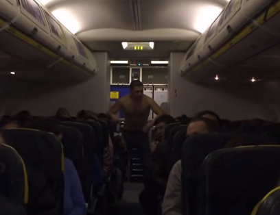 VIDEO Ryanair #FR1977 from Riga to Dublin forced to divert cause of a drunk topless passanger bit.ly/17wEL13