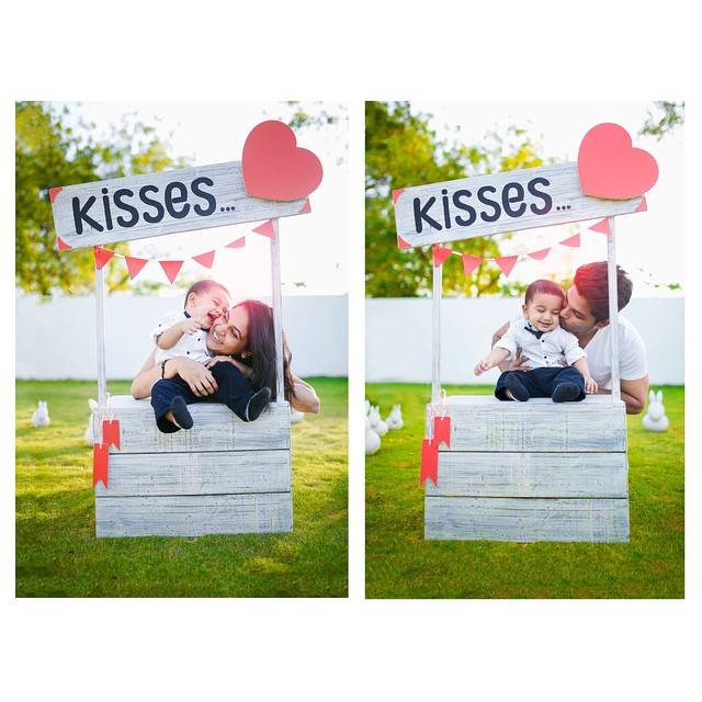 WittyScoop's tweet photo. #ValentinesDay special. #Bunny, #Sneha and #Ayaan candid pic.

#HappyValentinesDay #AlluArjun http://t.co/ZHRcXzhmWv