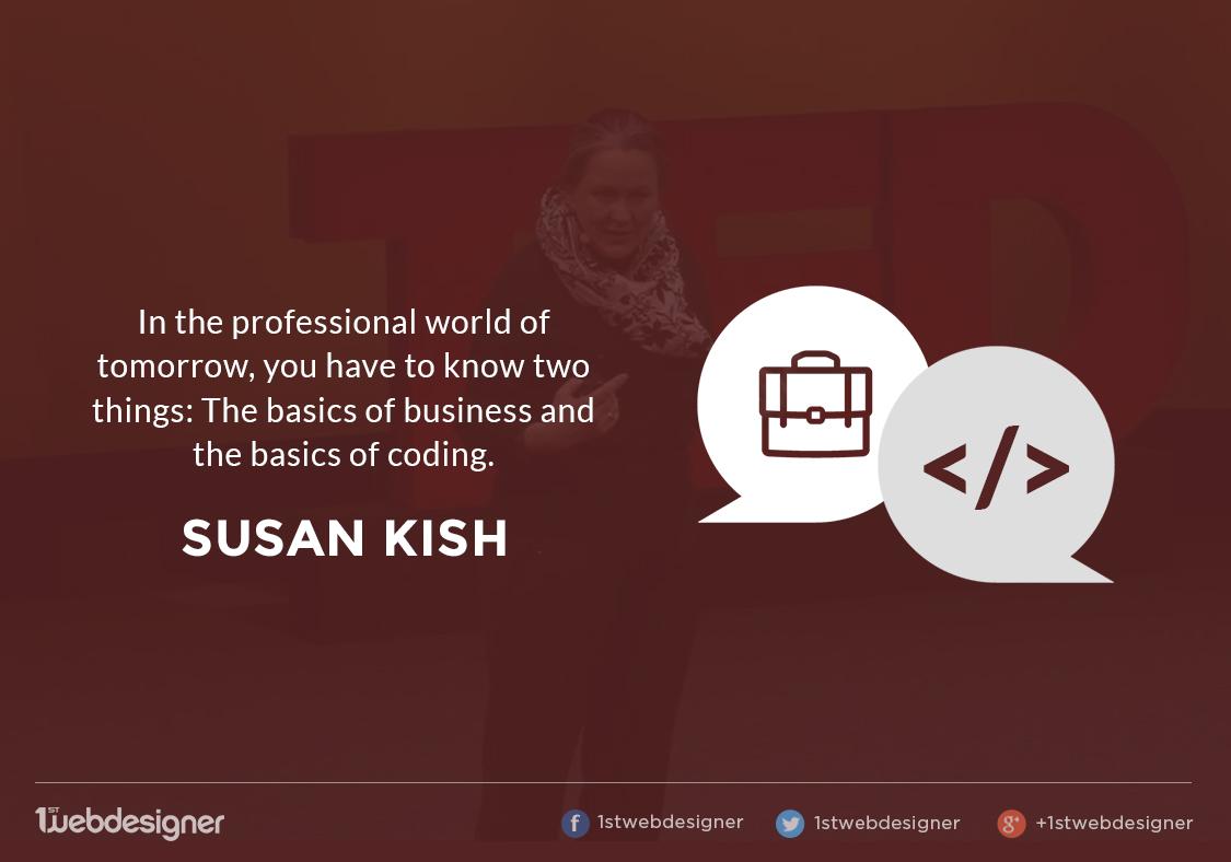 1stwebdesigner's tweet image. Two things you should know: Business and Code. #deliver