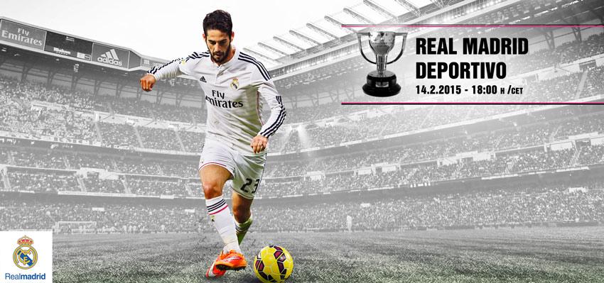 Today we are aiming for three points in order to stay top of the league table! Come on team! #RealMadridvsDepor