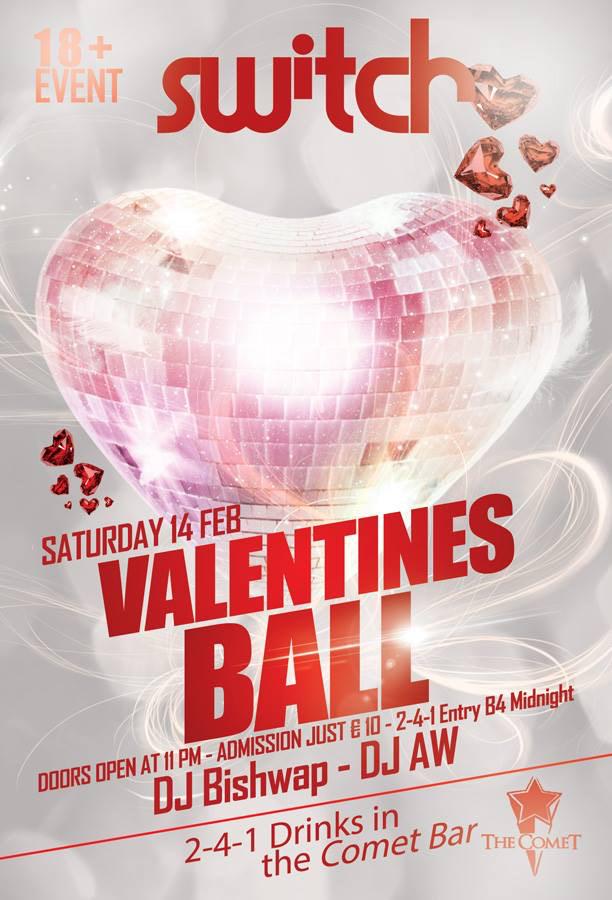 SwitchNightclub's tweet photo. RT To Win Free Entry Tonight!!
#SwitchValentinesBall 
Saturday 14th February
2/4/1 Drinks Promo in The Comet Bar http://t.co/l9MARjYPXE