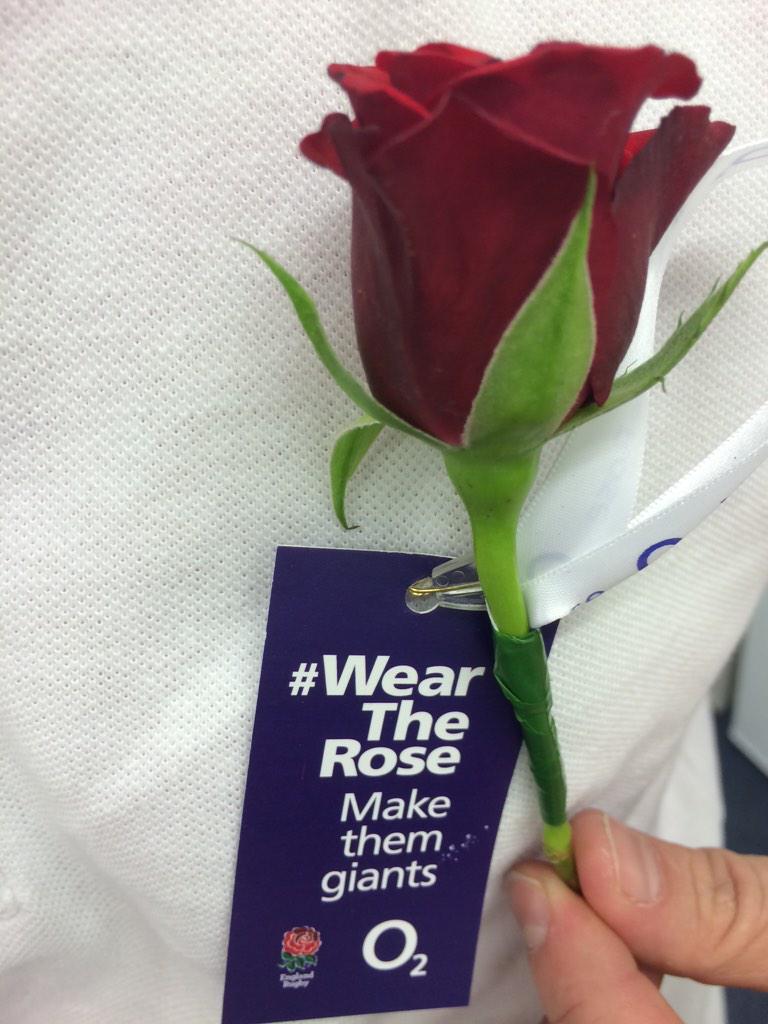 stevosptid's tweet photo. #WearTheRose #o2 #middlebrook http://t.co/2mtlJTpsT7