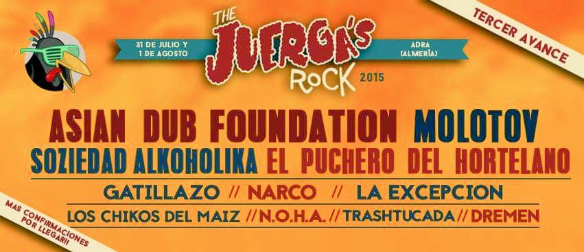 <a href="/RevirockStudios/">Revirock Studios</a> ¡Así esta nuestro cartel por ahora! <a href="/thejuergasfest/">The Juergas Rock Fest</a> <a href="/MolotovBanda/">Molotov</a> <a href="/SoziAlkoholika/">SOZIEDAD ALKOHOLIKA</a> <a href="/elpuchero/">el puchero</a> y mas!