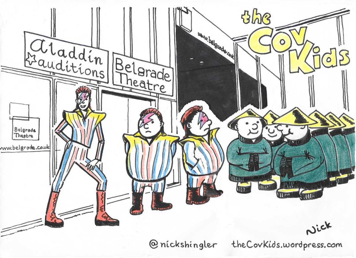 nickshingler's tweet photo. Picture of when David Bowie meet The Spiders from Mars at audition @BelgradeTheatre Coventry (c1972) @oldpicsarchive http://t.co/GCAi58aLmV