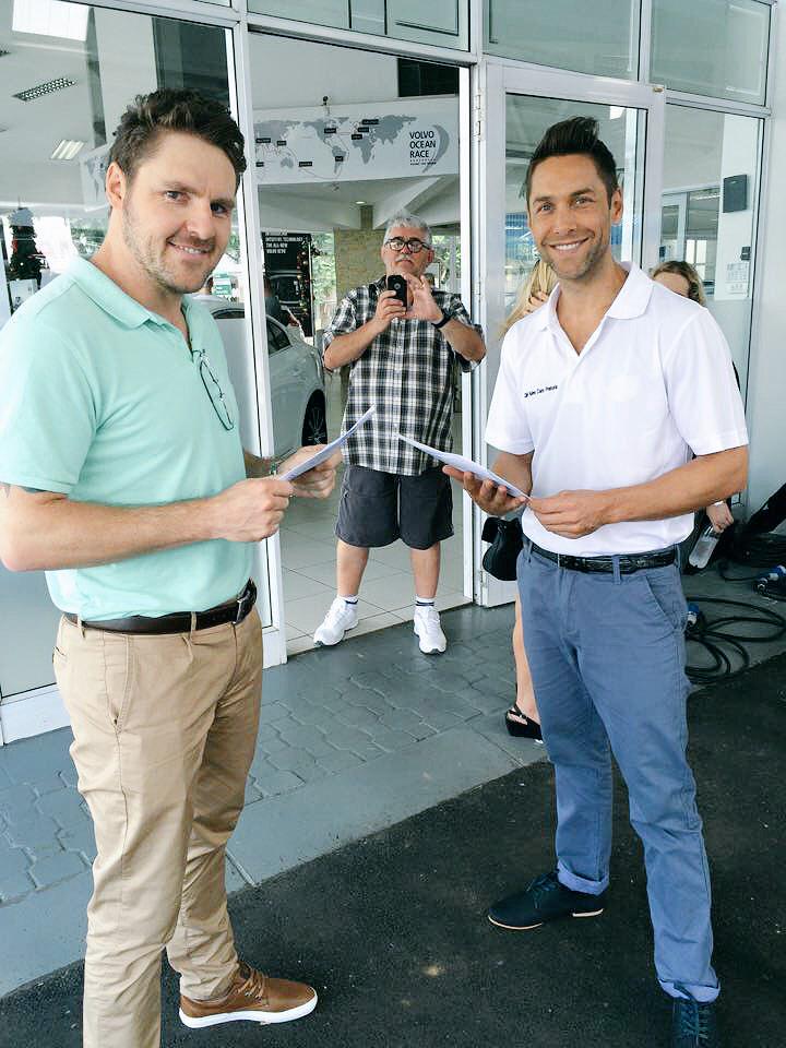 Our <a href="/JCSnooke/">JC Snooke</a> <a href="/BouwerBosch/">Sitdown Comedian</a> and @stefanludik on set of feature film, <a href="/trouvoete/">Trouvoete</a> #ReleaseDec2015