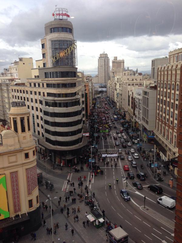 15MBcn_int's tweet image. Before and after politicization of protestors in Madrid

Left: Education demo 2013, Right: today against GagLaw