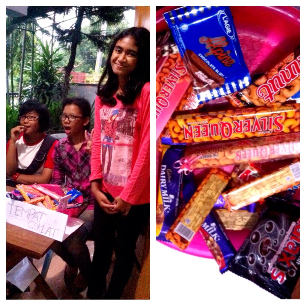 ini adalah coklat"dan salah satu dari foto perayaan valentine Regenuska:D happy valentine day guys! GBU