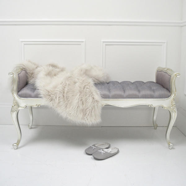 #CompetitionTime!!! Just RT &amp; Follow us to be in with a chance of #winning this fabulous Lotty Silver Bed End Stool!