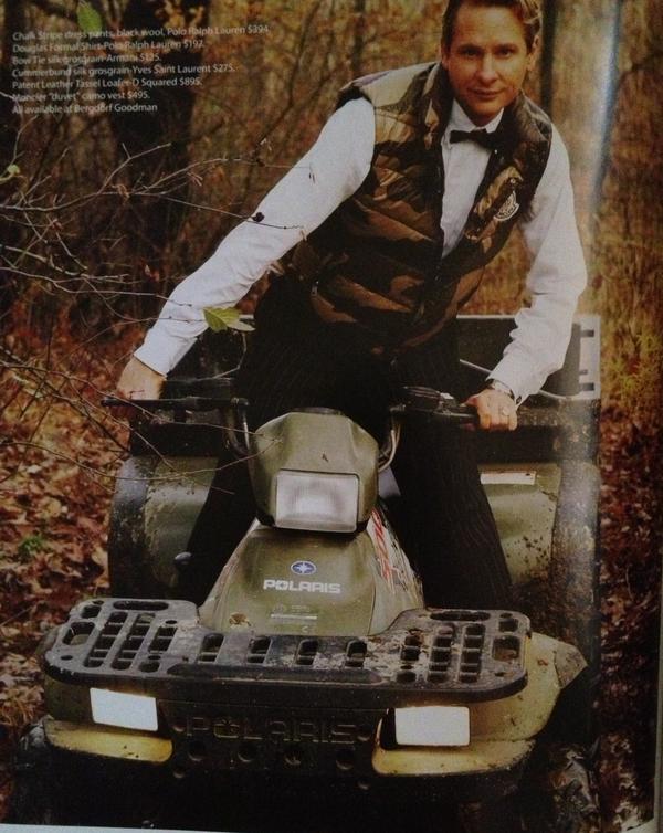 CarsonKressley's tweet photo. Four wheeling anyone? #yesimbadass http://t.co/uLMTVYD0
