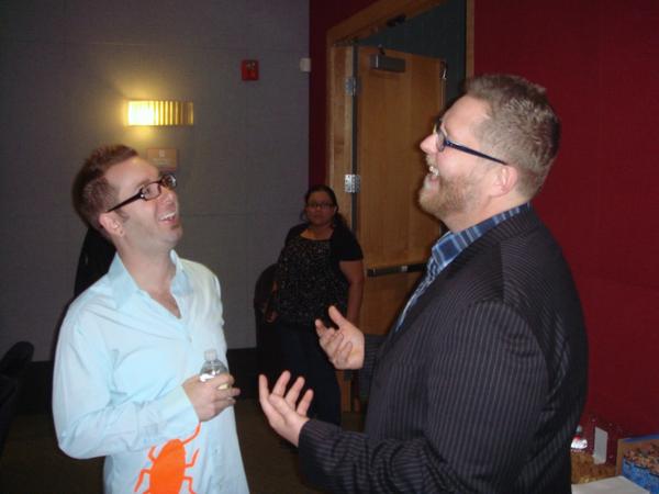 MetamorphosisLA's tweet image. Writer Jason Goldberg &amp;amp; Director David Yohe at a recent cast/crew screening of Metamorphosis in Los Angeles.