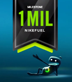 jclux's tweet image. Yesterday, I became a @NikeFuel millionaire--272 days.  2M will come quicker #makeitcount #featureidea