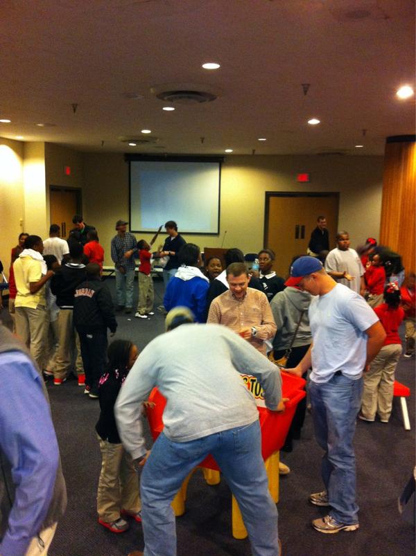 This afternoon was a great day of food/games with the Boys and Girls Club of N. La. #service #Greekleadership