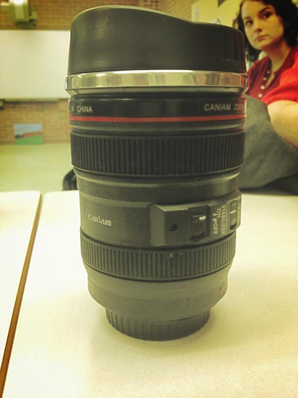 Catherine_Daily's tweet photo. I drink liquid hip out of my camera lens mug. It's like having art flow through my esophagus. #hippesthipster http://t.co/riEzjED9