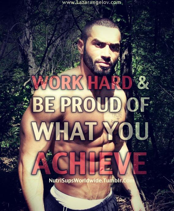 Work hard and be proud of what you achieve. 
#Motivation #Inspiration #Fitness