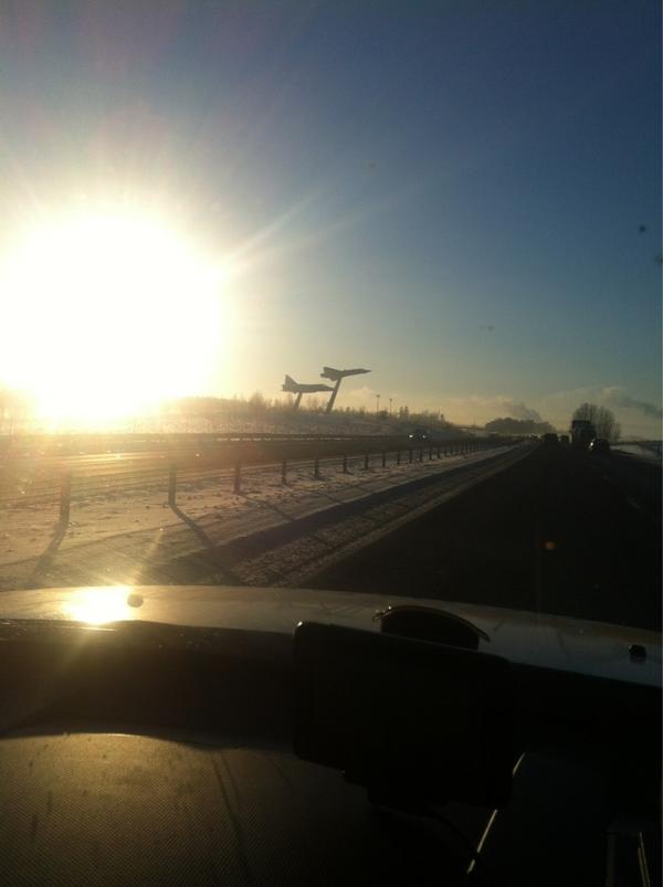 Toch fijn dat de zon hier nog schijnt om 14:30. In noord Noorwegen is het donker. #arcticchallenge