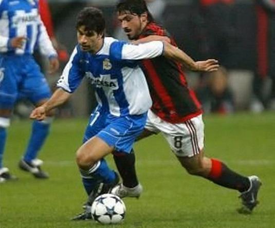 Juanfry_Bogart's tweet photo. "Sólo una vez tuve que marcar al hombre a un jugador, y fue a Valerón, del Deportivo." - Gattuso http://t.co/IuWAFN9Y