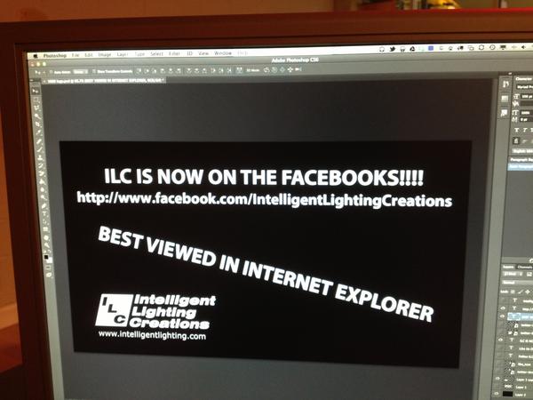 ILCLighting's tweet photo. @jobylight went a little crazy while making slides for @IHSTF last week. http://t.co/b2oK4rUu