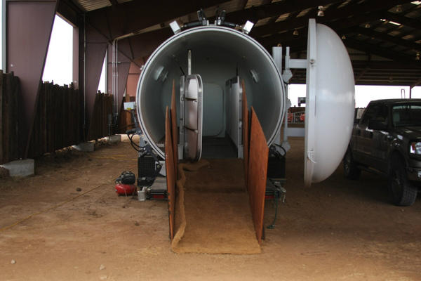 Our #HyperbaricOxygenChamber accelerates the healing process & helps your #horse perform at their full potential.