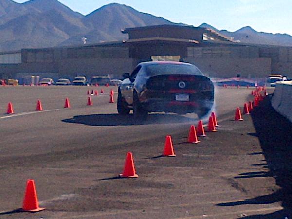 PlanetColorCP's tweet image. We're getting scared silly in a Ride-Along with a #Ford professional driver in a '13 Shelby GT500 at @Barrett_Jackson!