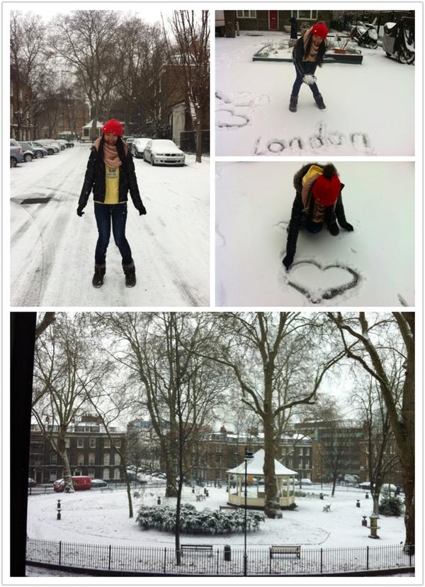 Big snow in London today! ^_^