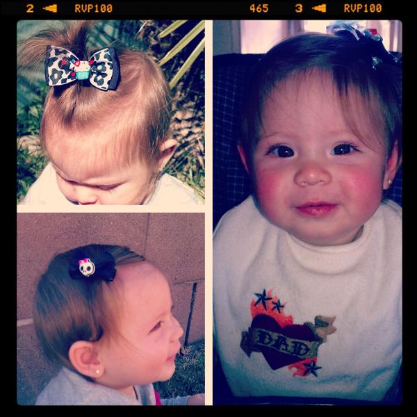 SweetTempStore's tweet photo. @dade12duke  has spoiled her niece! Such a cutie Samantha is  a perfect sweettempered model!!! http://t.co/QDJYaWuz