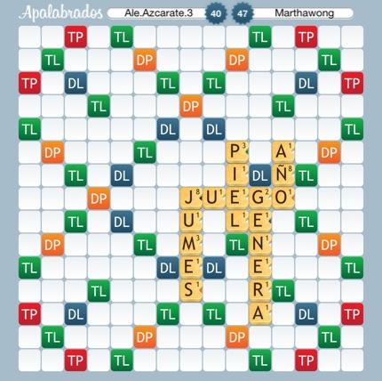 Ale_Azcarate's tweet photo. Jugando con Marthawong @Apalabrados @EtermaxGames http://t.co/eFVr6um5