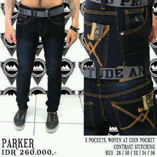 Greese "Parker" Denim IDR 260rb for order: 08561838353/pin:21594170