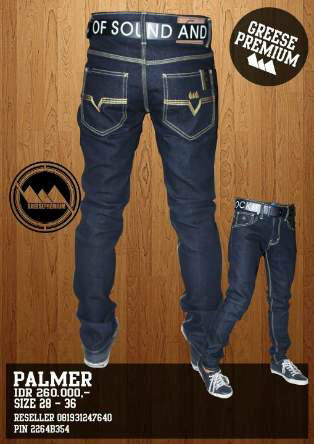 Greese "Palmer" Denim IDR 260rb for order: 08561838353/pin:21594170