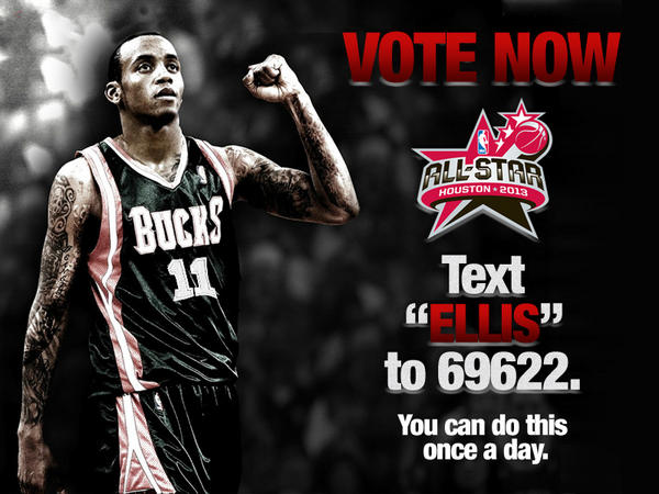 IamMonta's tweet photo. Don’t forget to vote for me for @NBAAllStar.  Tweet my first/last name &amp; #NBABALLOT or Text "Ellis" to 69622 http://t.co/UmXAqfy5
