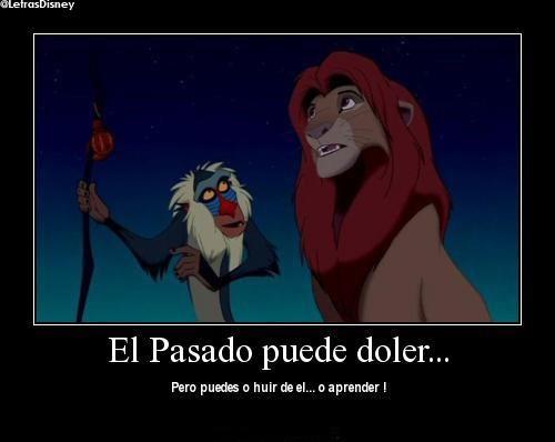 LibroMusical's tweet photo. El pasado puede doler... Pero puedes huir o aprender de el. http://t.co/eAMdjrhG