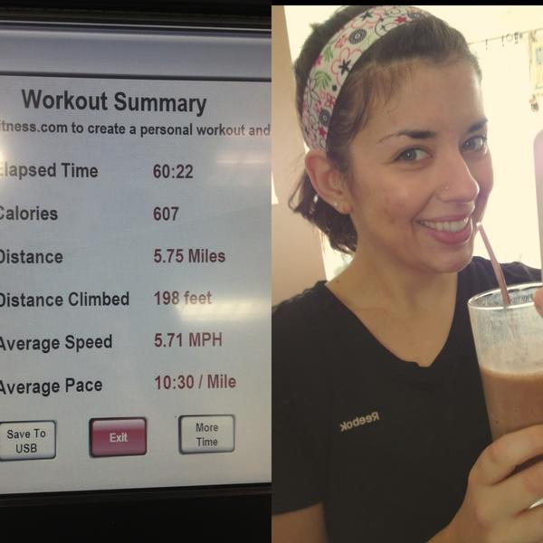 BritwhiteTIU's tweet photo. Crushed it! Recovering with a protein smoothie and loving my @bondiband! #100byVDay #TIUMeals #LoveYourBody http://t.co/wn871ShW