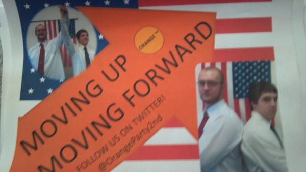 OrangeParty2nd's tweet photo. Sneak peak poster!!! Coming out tomorrow #VAHScampaign vote orange!!! http://t.co/CH465zrK