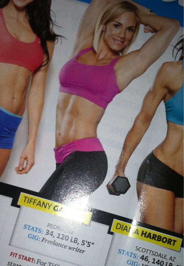 sjaydougherty's tweet photo. So fun opening up @oxygenmagazine and finding my #fitfriends @tiffanylgaston #wtg #fitspiration #rockinmom http://t.co/i6CwrY8i