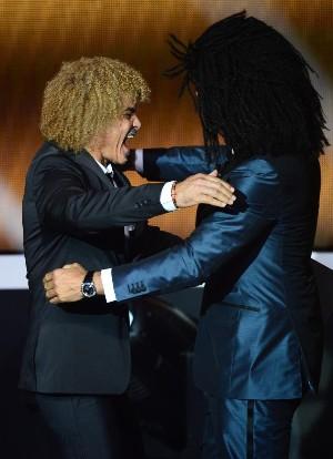 Carlos Valderrama & his Epic Huge Big Afro Curly Hair 