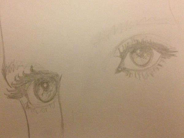 Jasper_G's tweet photo. Practising drawing eyes. Anyone recognise them? Points for correct guesses :) http://t.co/UXFRqTAs
