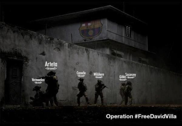 arsenalwklink's tweet photo. #FreeDavidVilla http://t.co/6GwuZrWt