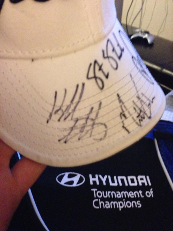 kstack91's tweet photo. @bubbawatson look what my mom brought home from the tournament of champions! #sopumped! http://t.co/r1mymcR1