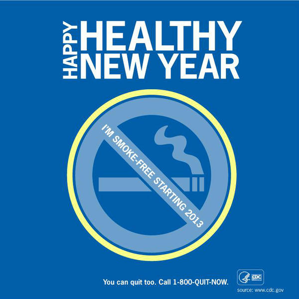 CDCTobaccoFree's tweet photo. Make 2013 a HEALTHY new year! RT badge to let others know that this year you will be smoke-free for good! #abcDrBchat http://t.co/ZCRfhBG7