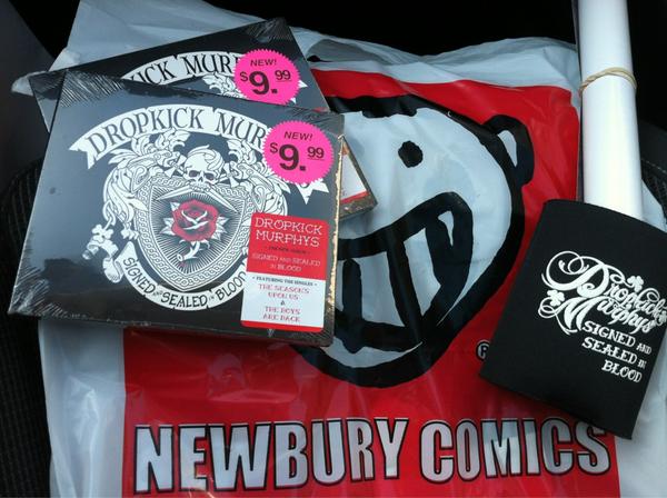 WeAreRab's tweet image. We picked up our copies of the new @dropkickmurphys album!  Did you get yours yet?  @newburycomics