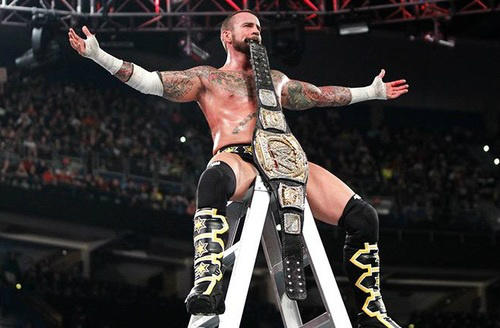 Resultado de imagem para CM PUNK WINS LADDER MATCH
