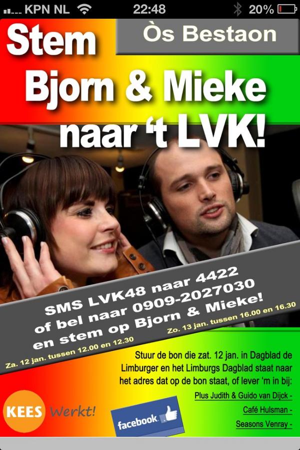 Vandaag heel Rooj behangen mit ôzze posters! Speciaal vur ôzze volgers de digitale versie! #stemmen #bonnen #LVK