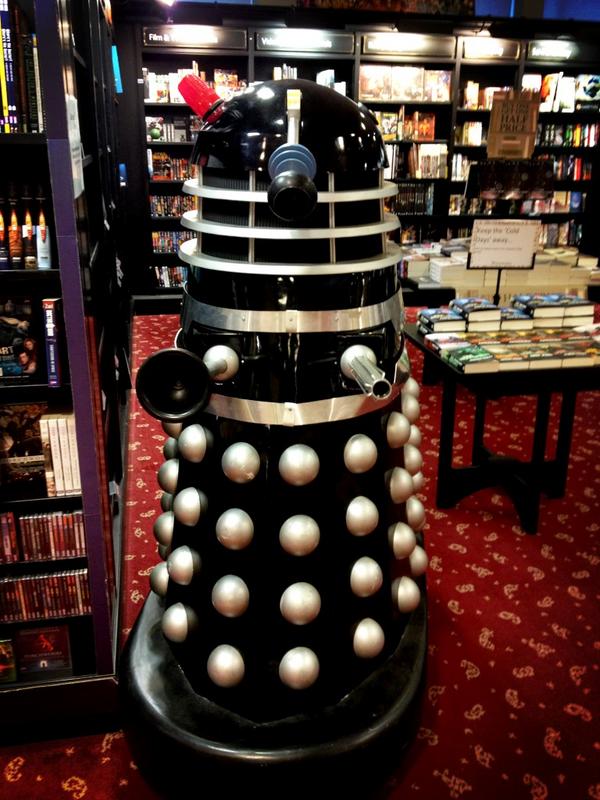 Waterstones has a freakin' Dalek in it! #awesome #lovewaterstones